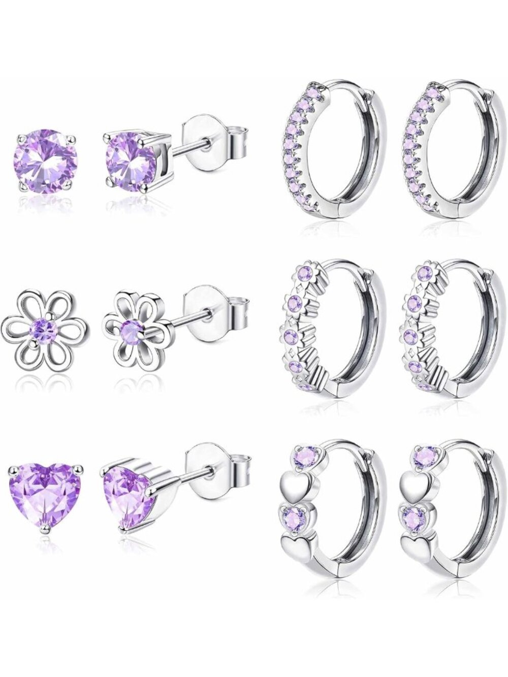 925 Sterling Silver Earrings for Women & Girls - Elegant, Lightweight